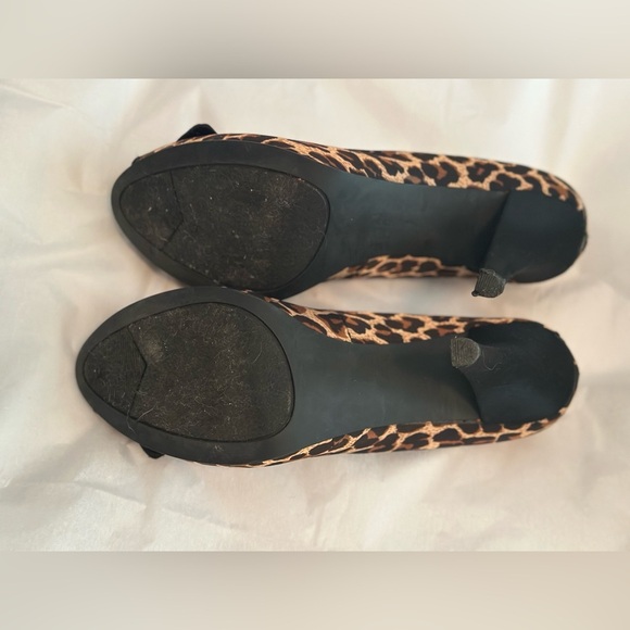 Platinum BP Womens Peep Toe Leopard High Heels, size 8M - Picture 9 of 11